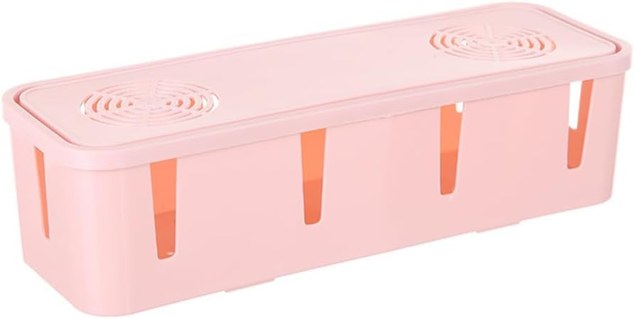 Pink Plug Socket Dust Cover – Cable Hider for Desk
