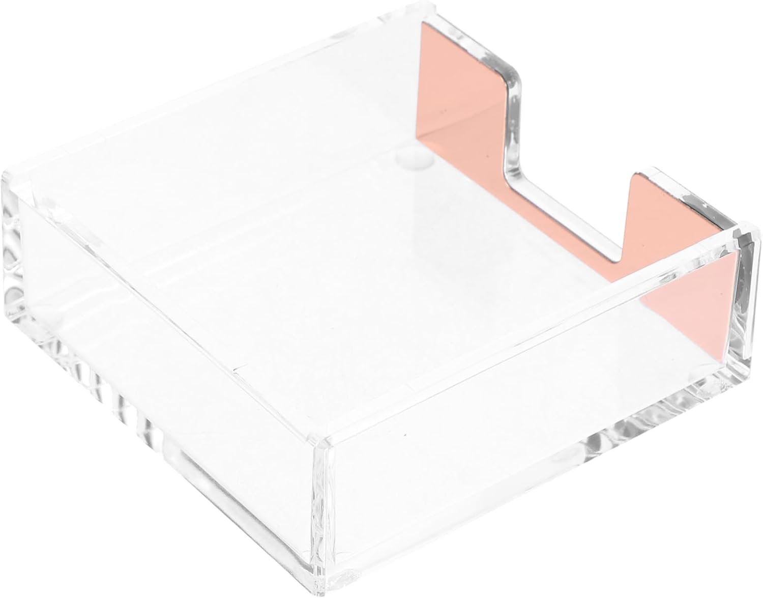 Clear Acrylic Desktop Notepad Holder – Memo Pad Dispenser