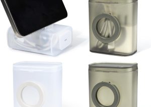4-Piece Multicolour Cable Storage Box – Also for Hair Ties, Travel Case