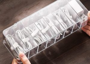 Single Desktop Cable Box – For Data Cables & Small Items