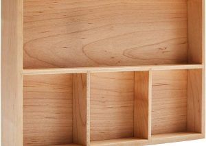 Black Walnut Wood Tray – Desk & Drawer Storage Box